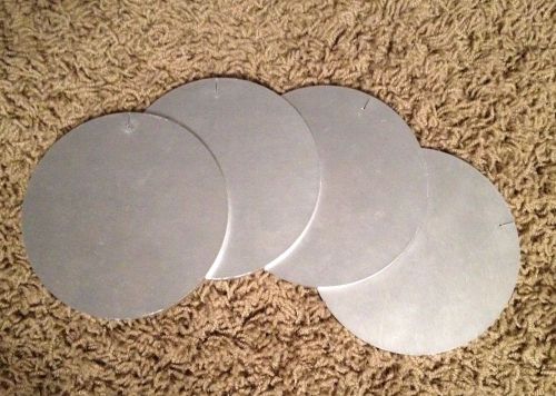 4 Round aluminum plates 5/16&#034; X 4&#034; 5052