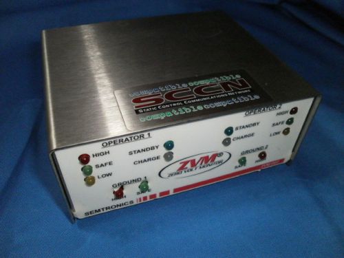 Semtronics ZVM1002-1 Zero Volt Monitor, 2 Operator, SCCN Static Control Comm