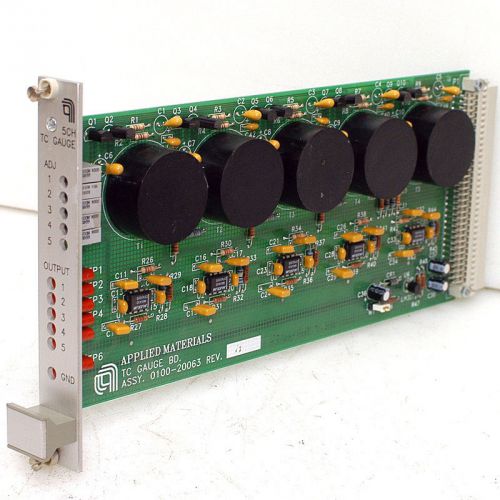 Applied materials 5-channel thermocouple gauge board tc gauge bd.amat 0100-20063 for sale