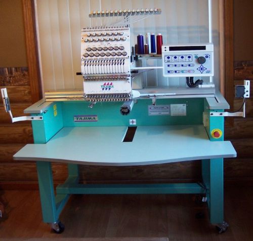Tajima 2004 single head embroidery machine tehx c1501/3652wct sewing embroid