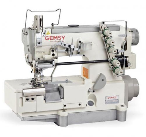 GEM-5500D-05 Coverstitch flat bed machine with elastic feeder device and direct