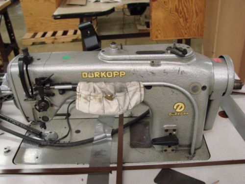 Durkopp 212-15105 sewing machine+.75hp motor+table commercial textile production for sale
