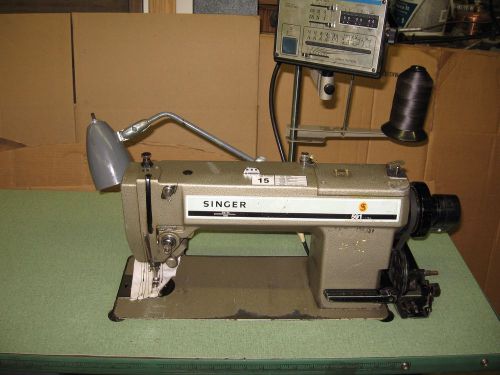Singer 591 single needle lock stitch utt, back tack industrial sewing machine for sale