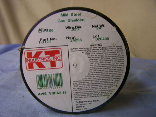 Welding wire gas shielded 2 lb spool kt industries mild steel for sale