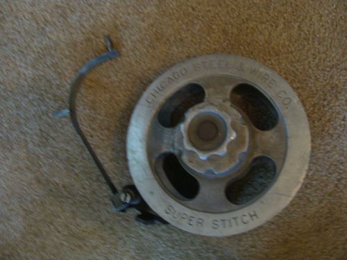 Chicago Steel &amp; Wire Spool Feeder Reel Saddle Harness Bookbinding Machine