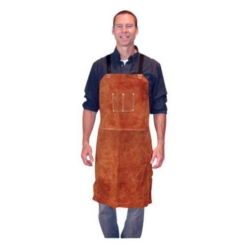 3836 bib apron leather 24x36dark brown new for sale