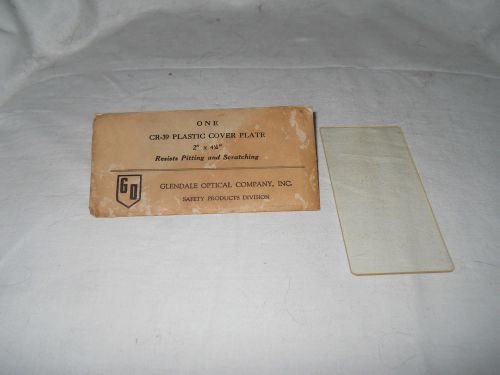 RARE Vintage GLENDALE OPTICAL CR-39 Plastic Cover Plate