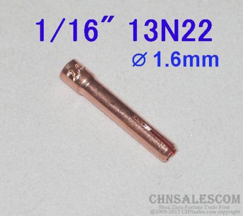 10 pcs 13N22 Collets for Tig Welding Torch WP-9 WP-20 WP-25  1.6mm 1/16&#034;