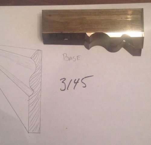 Lot 3145 Base Moulding Weinig / WKW Corrugated Knives Shaper Moulder