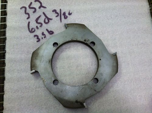 3.5 bore 3/8 ct 6.5 dia carbide tipped 353 Shaper cutter rabbet dado groove good