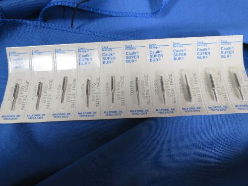 Latch la/ra 701 dentsply/ caulk super bur, set of 10, swiss made for sale