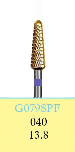 Dental Lab Carbide Cutters-HP Shank(44.5 mm)-G079SPF/040(8375)-Cross Cut(2 Burs)