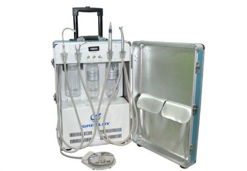 Portable dental unit gu-p204 with air compressor without ultrasonic scaler 2h for sale