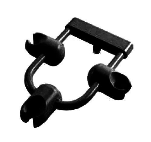 Dci black horseshoe bar mount 3 holder arm for dental assistant instrumentation for sale