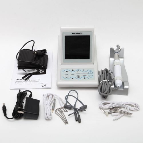 2-1 dental teeth endo motor root canal treatment + apex locator + handpiece ca for sale