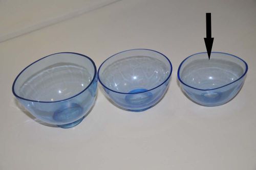 3 pcs dental lab flexible rubber mixing bowls dental rubber mixing bowl small for sale