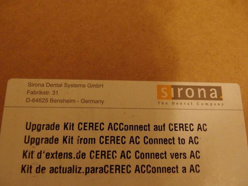 Cerec AC Upgrade Kit     Cerec AC PayGo  to Cerec AC