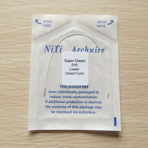 1 Pack Niti Super Elastic White Color Orthodontics Arch Wire Round 016 Lower