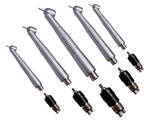 5 surgical 45 degree dental high speed handpiece turbine w/ quick coupler 4 hole for sale