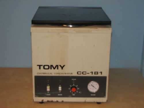 Tomy Seiko Tomy CC 181 120V 1400/1700 RPM/ Heater/Timer Centrifugal Concentrator