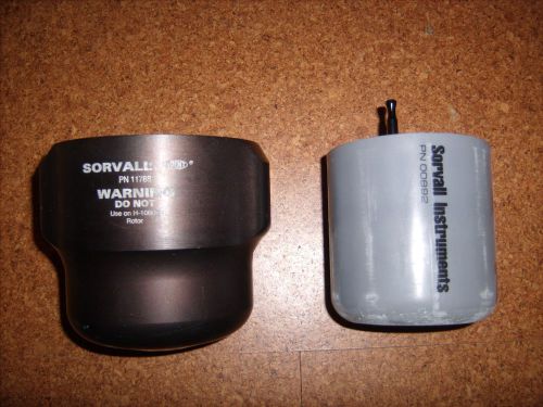 Sorvall 11788 centrifuge bucket and sorvall 00892 tube slot swing rotor bucket for sale