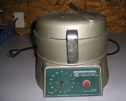 Vintage IEC International Equipment Company Model MB MicroCapillary Centrifuge