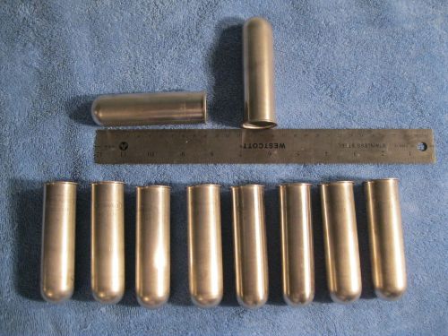 Lot of 10 Sorvall Centrifuge Stainless tube holders AC 517F - 100mm x 28mm ID