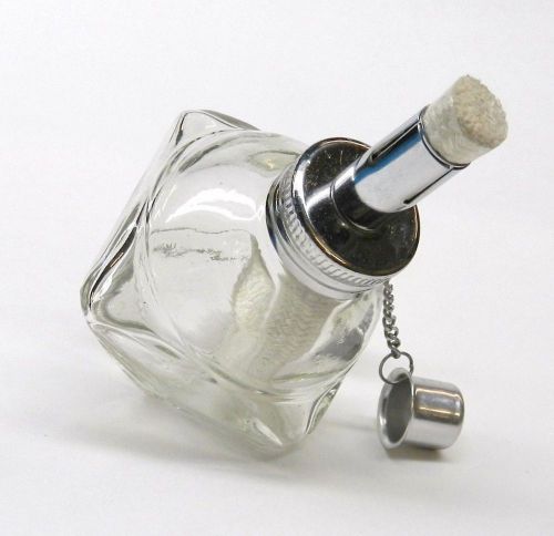 ALCOHOL LAMP BURNER FACETED WITH 1/2&#034; WICK SPIRIT LAMP FOR JEWELRY - DENTAL LAB