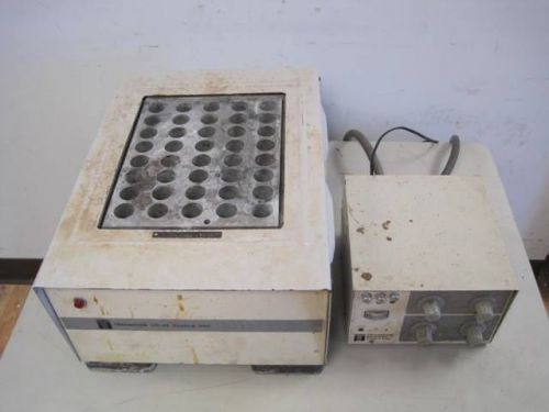 TECHNICON BD-20/40 CONTROLER + BD-40 HEATING UNIT 40 TEST TUBE HOT PLATE WARMER