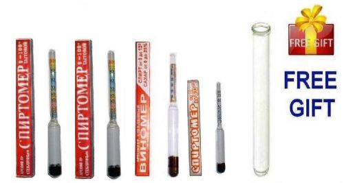 Universal set of alcohol hydrometers  beer moonshine whiskey wine liquor sugar for sale