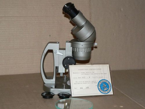Used vintage microscope OLYMPUS TOKYO VT-II VT 2 G10X Japan 1X 2X Certification