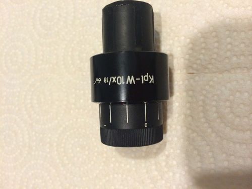 ZEISS KPL W 10X / 18 W/ MEASURING RETICLE 23MM FOCUSABLE MICROSCOPE EYEPIECE