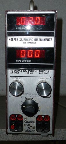 Hoefer PS500XT 500V DC Power Supply inventory 475