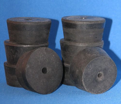 8 Rubber Drilled Stoppers  Size 10