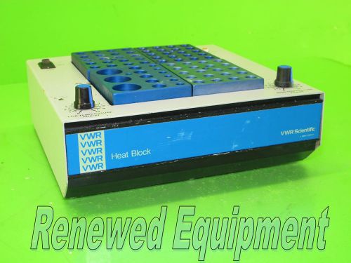 Vwr scientific 13259-009 analog heat block dry bath incubator with blocks for sale