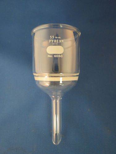 Pyrex 55mm perforated plate buchner funnel #6060 for sale