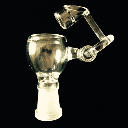 14MM FEMALE HONEY BUCKET DOMELESS QUARTZ SWING ARM BORO GLASS