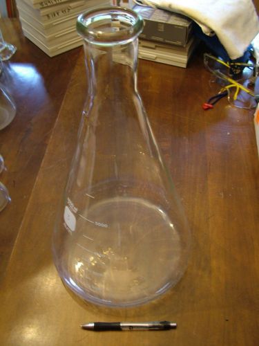 Pyrex #4980 size 6000 ml erlenmeyer flask + beaded rim for sale