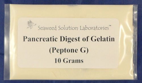 Pancreatic Digest of Gelatin (Peptone G) 10 grams  - FREE SHIPPING