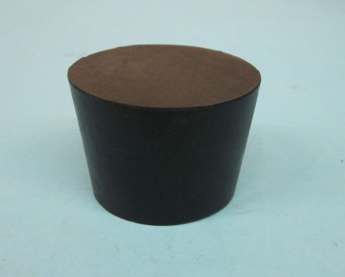 New solid #7 tapered rubber stopper plug (lot of 2) us made for sale