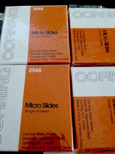 2948 Corning® 75x25mm Microscope Slides, Single Frosted.NIB.Free Shipping