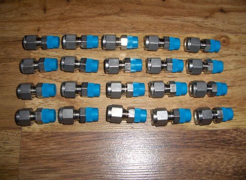(20) new swagelok stainless steel male connector tube fittings ss-400-1-2 for sale
