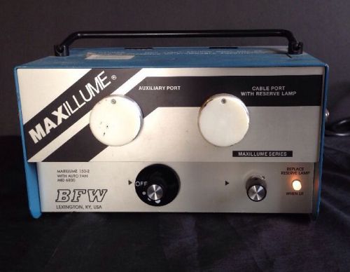 Maxillume 150-2 With Auto Fan Mid 6800 Fiber Optic Cable Lamp Untested