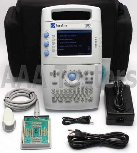 Sonosite 180 plus portable ultrasound system w/ c15 / 4-2 mhz transducer for sale