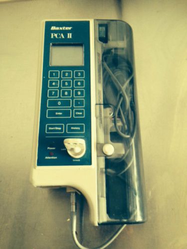Baxter PCA II Syringe Infusion Pump with Bolus Button and Key