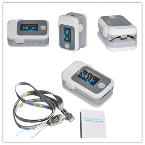 OLED Fingertip Pulse Oximeter Finger Blood Oxygen SpO2 PR Heart Rate beep &amp;alarm