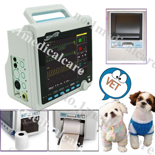 Ce/fda,vet icu patient monitor, 6-parameter + printer , veterinary&amp;pets,contec for sale