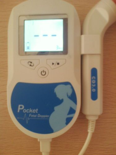Lcd prenatal pocket fetal doppler, baby heart beat monitor, ce approved for sale