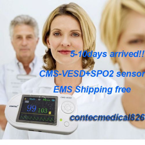 Cms-vesd multi-functional visual digital stethoscope+spo2 with ems shipping free for sale