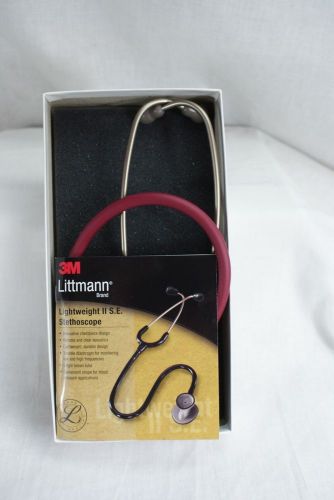 3m littmann lightweight ii se stethoscope - burgundy gc8 for sale